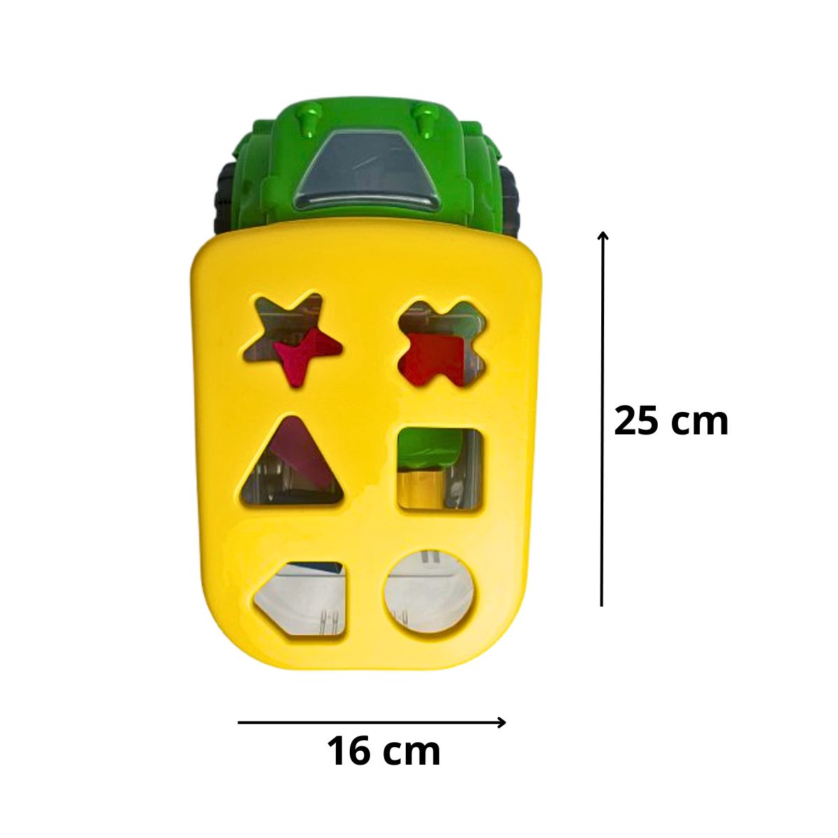 Brinquedo Caminhão Didático Verde - Smiling Kids Brinquedo Caminhão Didático Verde - Smiling Kids